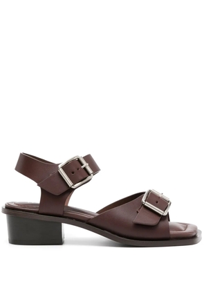 LEMAIRE 35mm buckled leather sandals - Brown