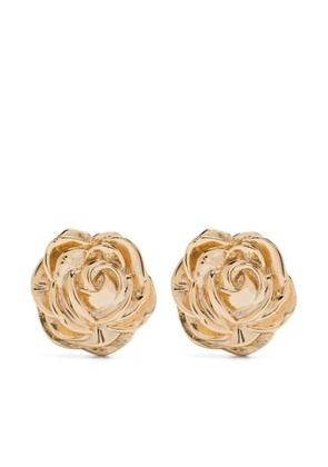 Magda Butrym rose-shaped earrings - Gold