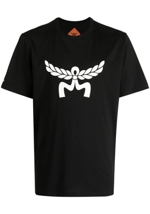 MCM Laurel logo-print organic-cotton T-shirt - Black