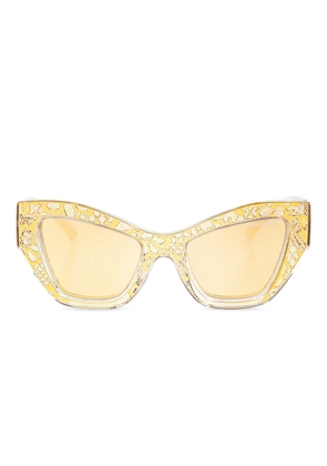 Dolce & Gabbana Eyewear DG Lace sunglasses - Gold