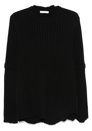 Helmut Lang ribbed-knit sweater - Black
