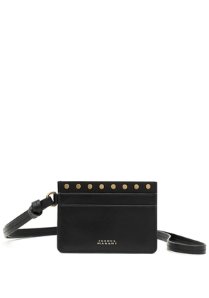 ISABEL MARANT stud-embellished cardholder - Black
