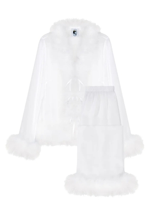 Sleeper Afrodita sheer lounge set - White