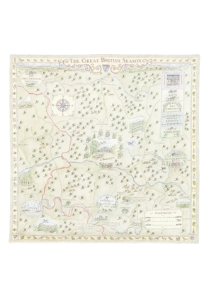 Aspinal Of London Great British silk scarf - Green