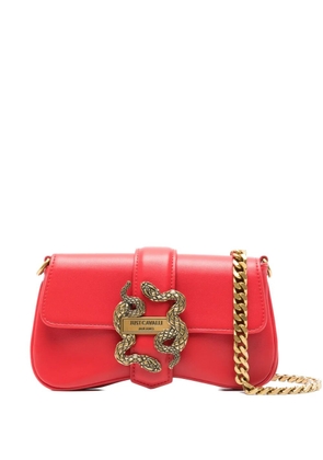 Just Cavalli snake-buckle shoulder bag - Red