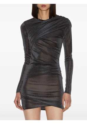MARANT ÉTOILE Denise draped long-sleeve mini dress - Grey