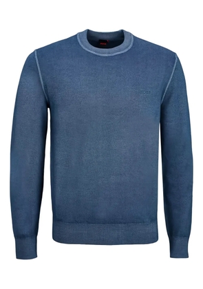 HUGO Astefo crew-neck sweater - Blue