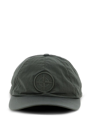 Stone Island logo-patch cap - Green