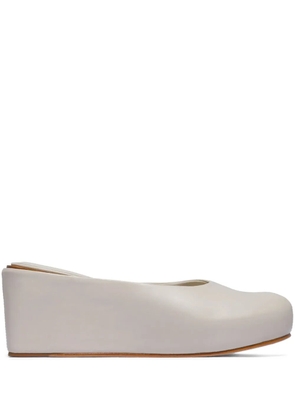 Bernardo Bernardo 1946 76mm Vivi leather mules - Grey