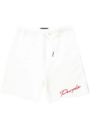 Purple Brand HEAVY FLEECE SHORT WHITE 'White'