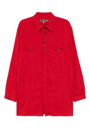 Yohji Yamamoto spread-collar shirt - Red