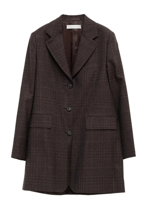 OUR LEGACY Queens check-pattern blazer - Brown