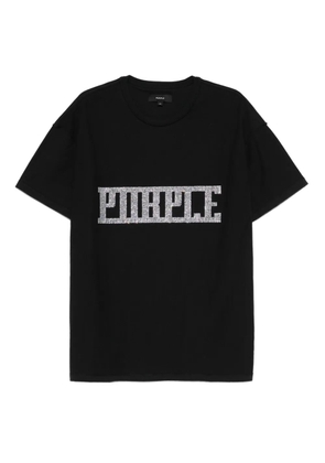 Purple Brand embellished T-shirt - Black