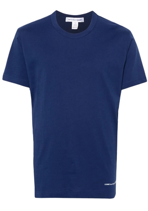 Comme Des Garçons logo-printed cotton T-shirt - Blue