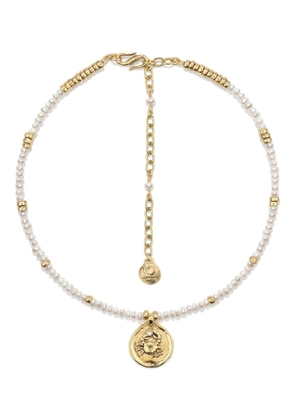 Goossens Astro Cancer Pearls necklace - Gold