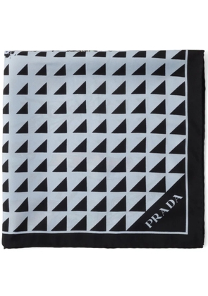 Prada silk scarf - Blue