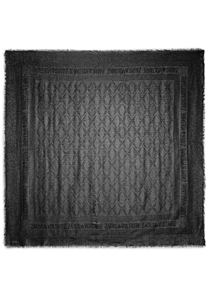 Zadig&Voltaire Glenn monogram scarf - Silver