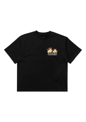 Pleasures embroidered short sleeve T-shirt - Black
