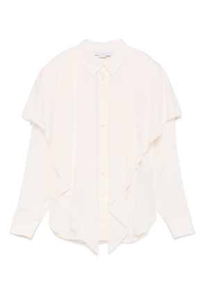 Stella McCartney layered-panel semi-sheer shirt - Neutrals