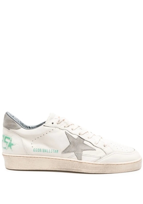 Golden Goose Ballstar Star distressed leather sneakers - Neutrals