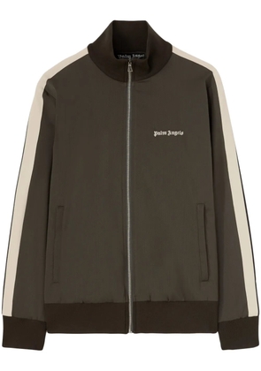 Palm Angels logo-embroidered jacket - Green