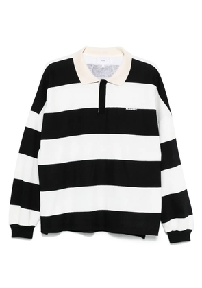 RHUDE striped polo shirt - White
