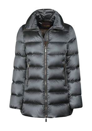 Moorer Dorado-Hc zip-up quilted coat - Grey