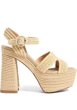 Castañer Adriana woven platform sandals - Neutrals