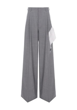 CuAnna TYRA striped-detail trousers - Grey
