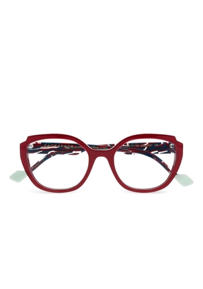 Face À Face geometric-frame Nooks1 glasses - Red