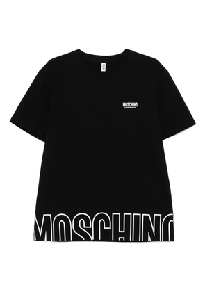 Moschino raised-logo T-shirt - Black