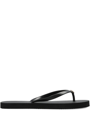 Melissa Odabash logo-detail flip flops - Black