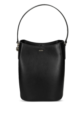 BOSS small monogram-charm bucket bag - Black