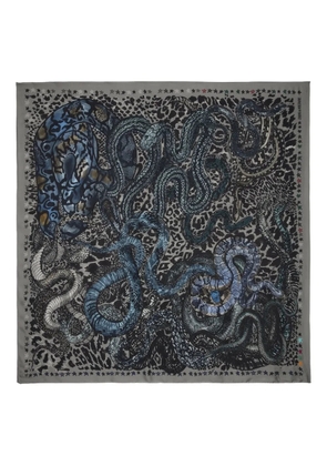 Zadig&Voltaire Billie Snales-print scarf - Grey