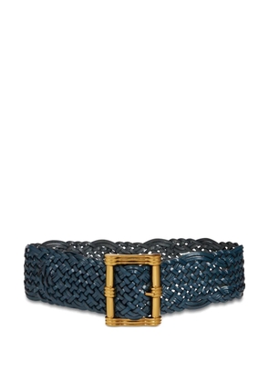 ETRO woven leather belt - Blue