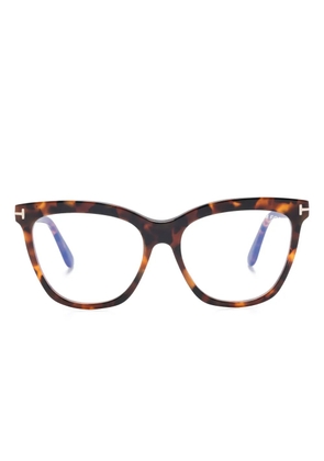 TOM FORD Eyewear butterfly-frame glasses - Brown