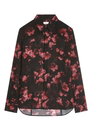 DRIES VAN NOTEN popover silk shirt - Black