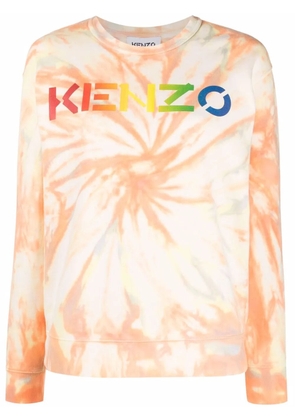 Kenzo tie-dye organic-cotton sweatshirt - Orange