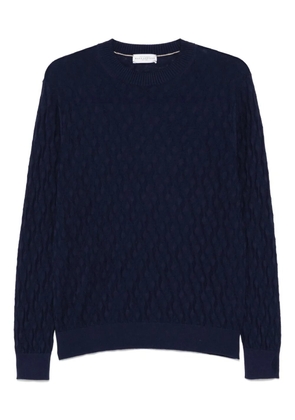 Ballantyne patterned-jacquard sweater - Blue
