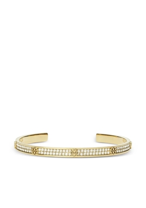 Tory Burch Icon pavé cuff bracelet - Gold