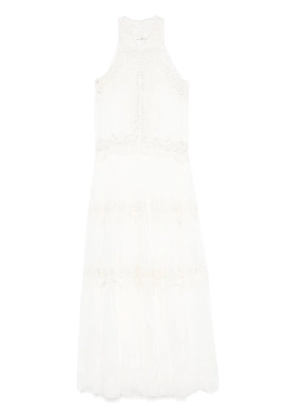 Ermanno Scervino lace-panelling maxi dress - White