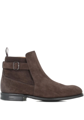 Church's buckle-fastening suede boots - Brown