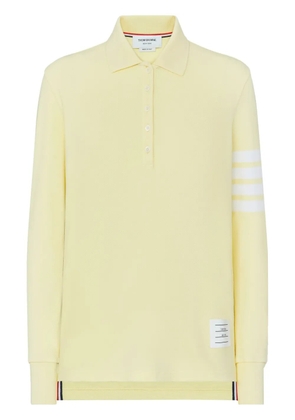 Thom Browne 4-Bar long-sleeved polo top - Yellow