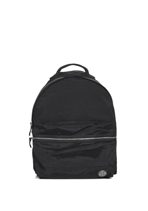Stone Island zip-fastening nylon backpack - Black