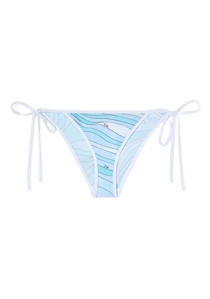 PUCCI marmo-print side-tie bikini bottoms - Blue