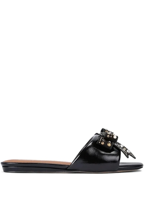 Kurt Geiger London embellished bow flat sandals - Black