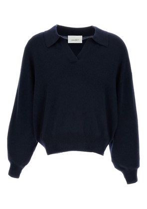 Lisa Yang ribbed polo wool sweater - Blue