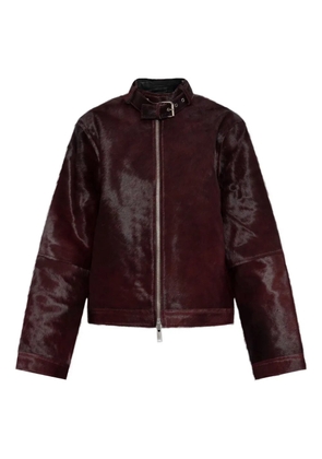 SAMSOE SAMSOE Salita buckle-detail zip-up jacket - Red