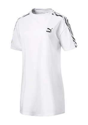 PUMA Wild Pack striped short-sleeve mini dress - White