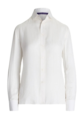 Ralph Lauren Collection pinstripe button-up shirt - White